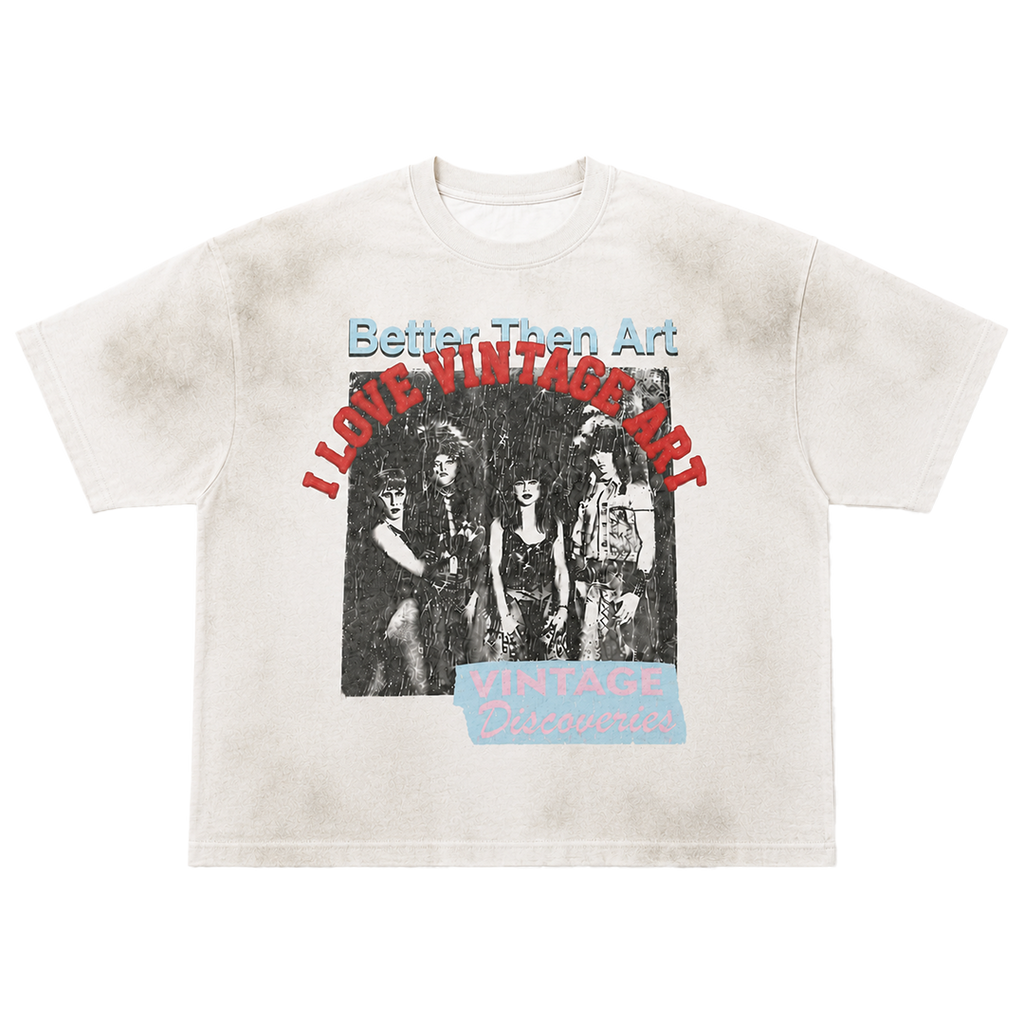 "REAL ART" Oil Wash T-Shirt