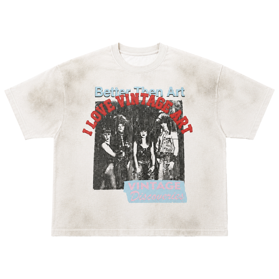 "REAL ART" Oil Wash T-Shirt