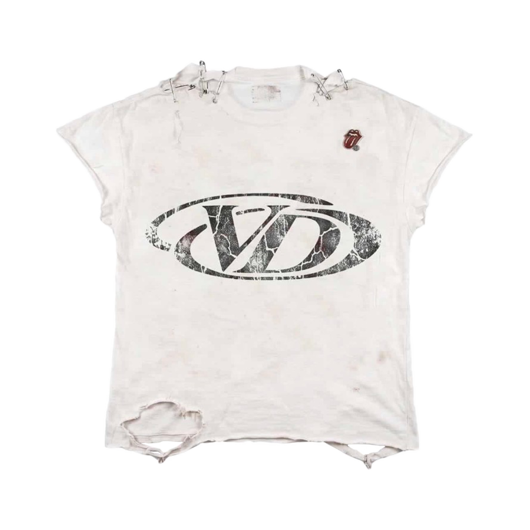 Vintage Art Tee white, VD oval back print